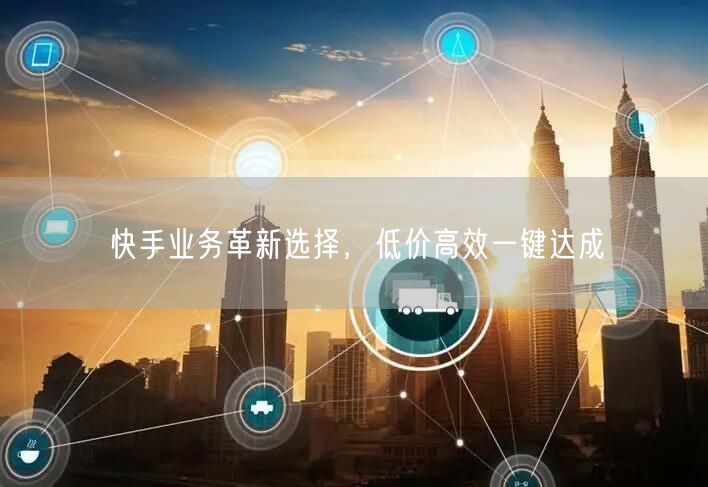 快手业务革新选择，低价高效一键达成