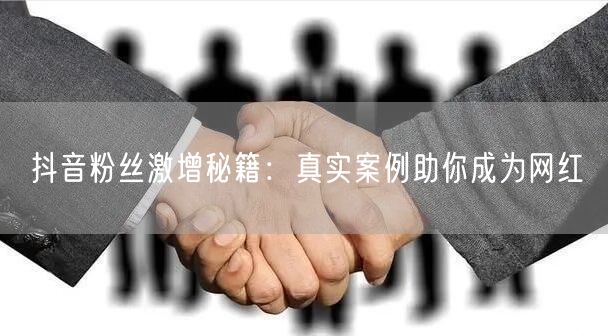 抖音粉丝激增秘籍：真实案例助你成为网红